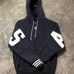 navy blue adidas hoodie